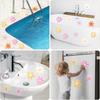 72 PCS Original Non Slip Bathtub Stickers,Flowers Skidproof Shower Sticker with Premium Scraper,Bathtub Non Slip Stickers for Bathroom