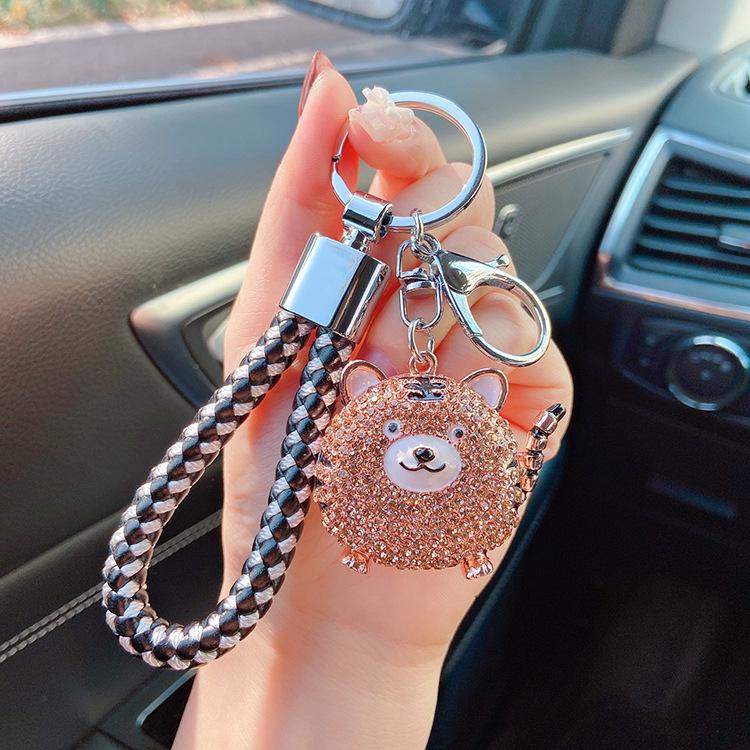 Cute Diamond Tiger Keychain & Bag Pendant