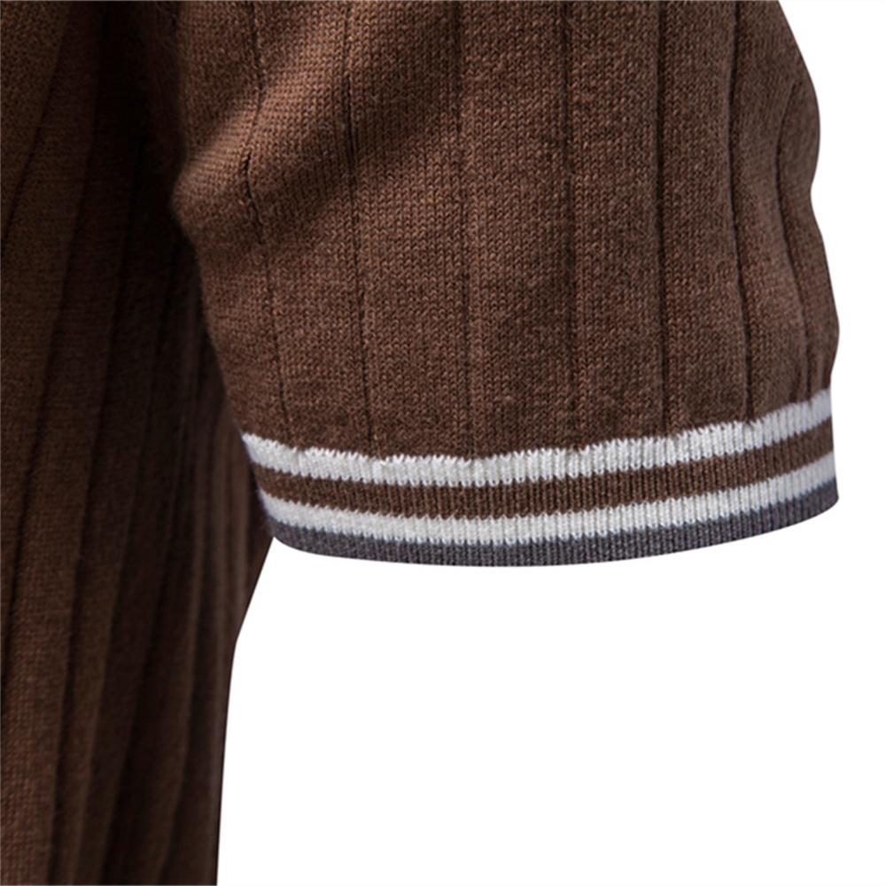 AIOPESON 100% Bawełna Miękka Przyjazna dla Skóry Koszulka Polo dla Mężczyzn Kołnierzyk Jednolity Kolor Styl Old Money Elegancka Casualowa Polo Odzież Męska