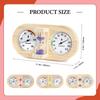 Sauna Thermometer Hygrometer and Timer Temperature Humidity Gauge Equipment Household Easy Read 3 in 1 for Home Hotel Indoor