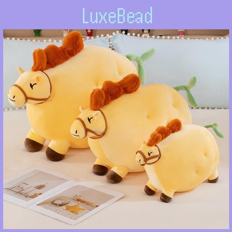 Creative Potato Plush Horse Toy Animal Pillow For Kids And Adults