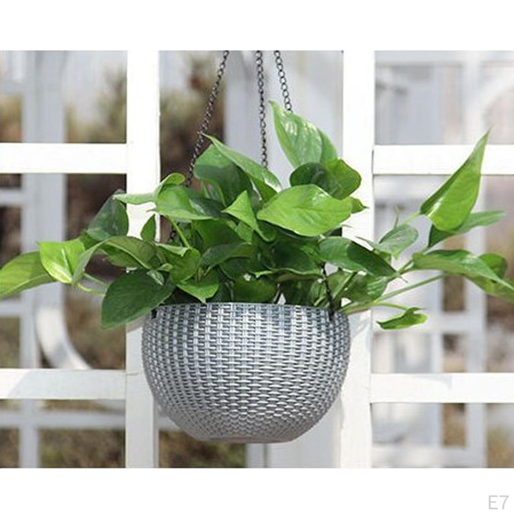 Flower Plant Planter Hanging Pot Chain Home In/outdoor Decoration