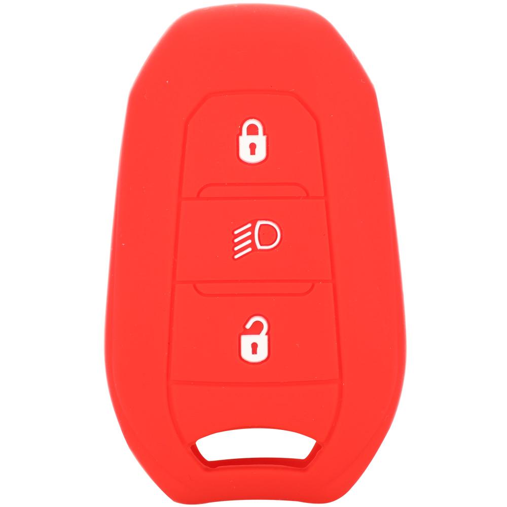 Jingyuqin Shell Cover Holder Car Key Fob Case For Peugeot 208 DS3 5008 DS5 DS6 For Citroen C4 C5 X7 Silicone Rubber Smart