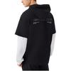 New Balance Logo Hoodie Asia Sizing 'Black White' Unisex 5CC39543-BK