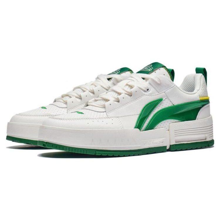 Li Ning Inner Side Inner Presentation Textile, Synthetic Leather Slip Resistant Abrasion Resistant Low Top AGCT135-2