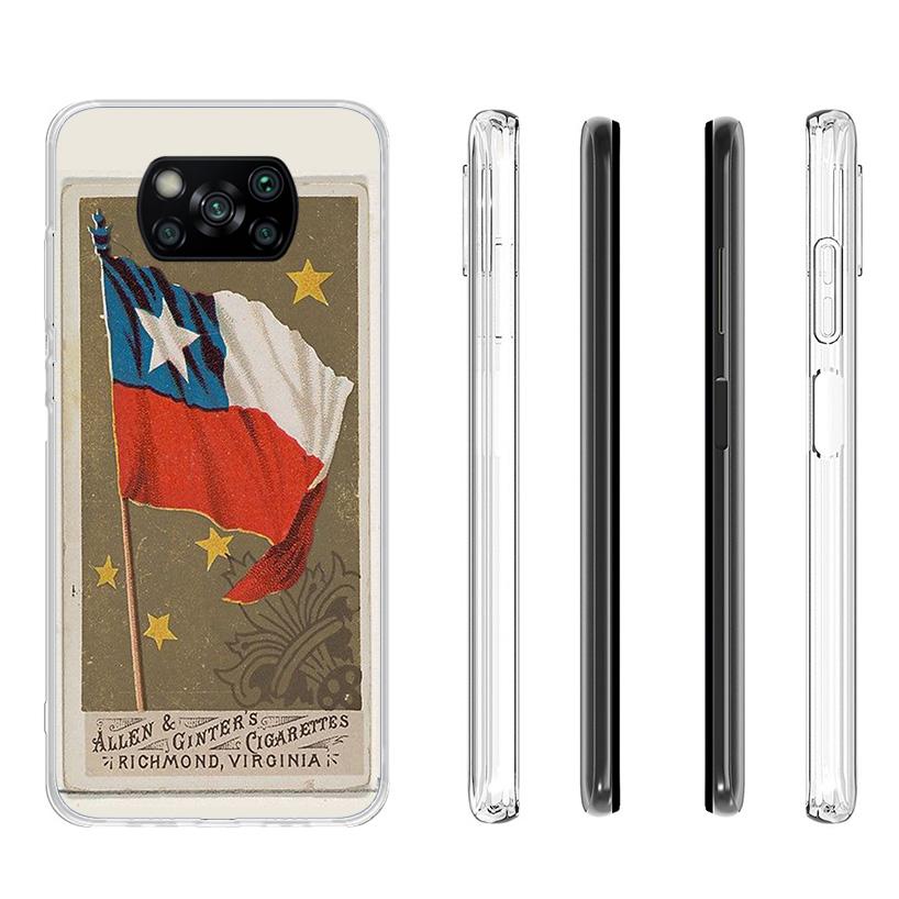 Chile Flag Phone Case For Xiaomi Poco X7 X6 X5 Pro F7 Ultra Redmi 15C 15 13 13C 12 12C 10 10A 10C 9 9A 9C 9T Shell Poco X7 X6 X5