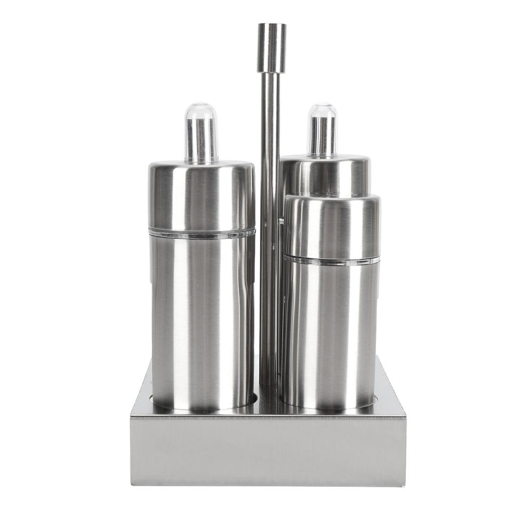 Spice Shaker 304 Stainless Steel with Viewing Window Pepper Shaker for Restaurant Home BBQ Salt 4