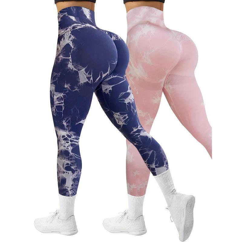 Tie-Dye Hip-Lift Yoga Shorts X20630