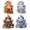 Alloy Cat Brooch Pin Enamel Finish Holiday Brooch New Christmas Cat Brooch  New Year Party