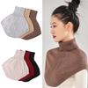 Winter Warm Knitted Fake Collar Detachable Turtleneck for Women False Collar Windproof Warm Shawl Scarf Neck Guard Collar
