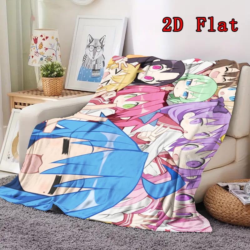 Lucky Star 2D Flat Pattern Flannel Blanket High quality All Seasons Warmth and Comfort Perfect for Christmas Gifts.DMT0925056