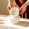 Onlycook 4-inch Ceramic Steaming Bowl with Lid