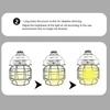 LED Vintage Lantern Outdoor Hanging Camping Lanterns Portable Rechargeable Tent Light with Carabiner Antique Night