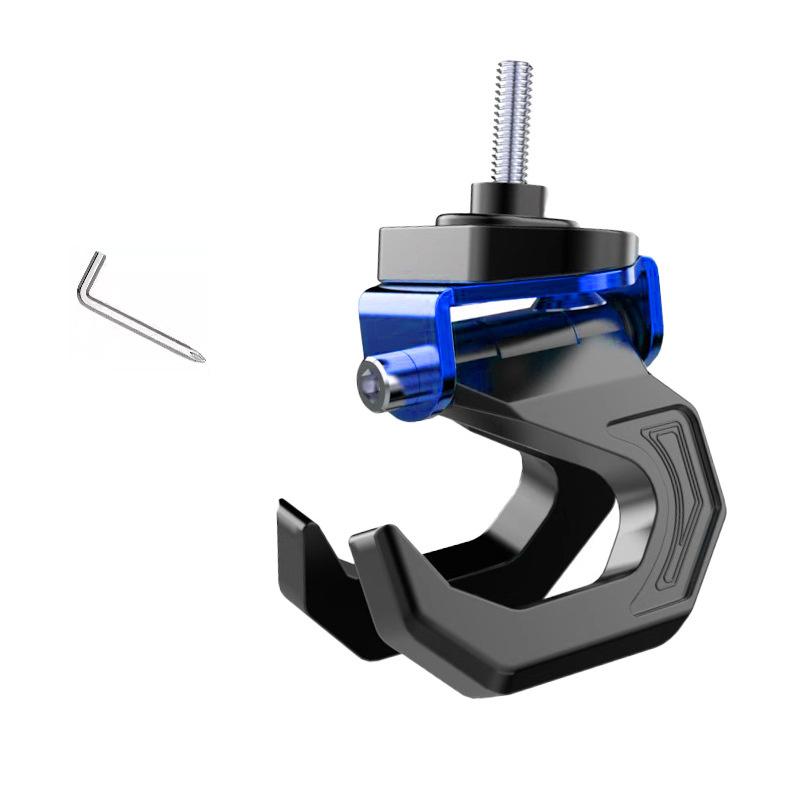 Aluminum Alloy Motorcycle Helmet Double Hook Mount Motorbike Scooter Helmet Holder Universal Hook Hanger Bags Accessory