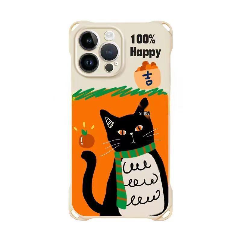 Cat Scarf Crossbody Lanyard Phone Case for iPhone 13/12/14/16 Promax