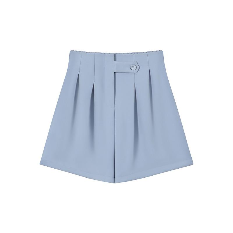 Ice Pants Women's Summer New High Waist and Thin Loose and Versatile Fashion Commuter Suit Five-point Pants