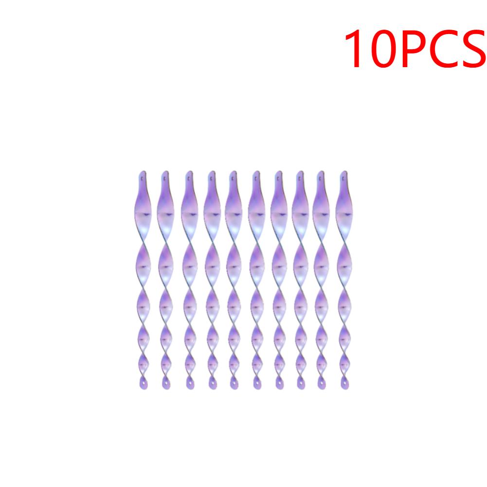 10pcs Bird Catcher Plastic Reflective Bird Repelling Stick Safe Hanging Bird Repellent Wind Tur Convenient for Garden Decoration