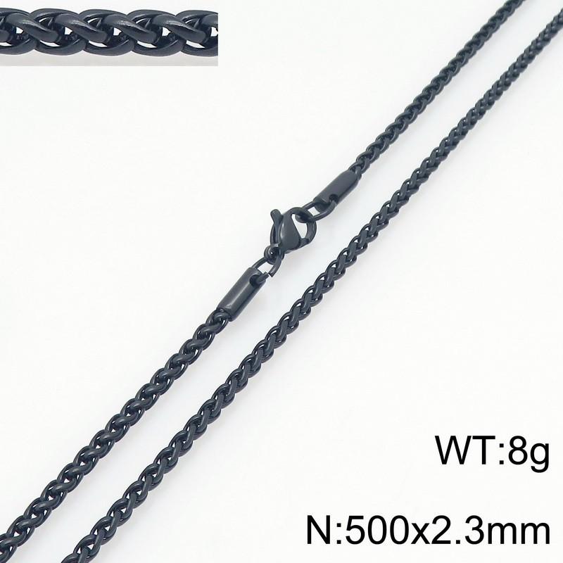 2.5/3mm Wide Stainless Steel Keel Chain Necklace for Women Men Trendy Shiny Gold Color Jewelry Delicate Collar Chain Accessories
