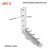 4PCS Furniture Stainless Steel Corner Code 90 Degree Right Angle Wardrobe Table and Chair Fixed Bracket Square Angle Iron