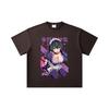260 GSM Double Yarn 32 Count 100% Cotton Hensuki V1 Sayuki Print Unisex Heavy Cotton T Shirt