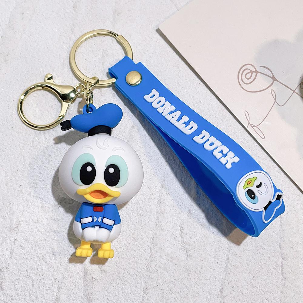 Disney Minnie Mouse Heart Pendant Keychain Mickey Mouse Heart Valentines Day Gift Travel Backpack Accessory Charm