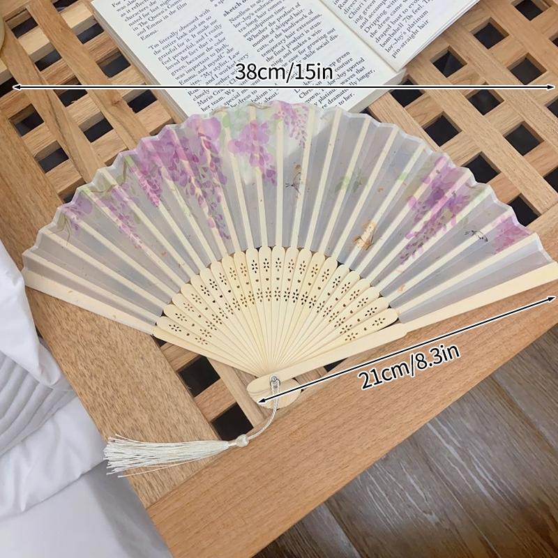 Folding Fan Bamboo Hand Fans Decorative Fan For Women Dancing Fan Gifts Wedding Party Crazy Hour Fans Party Favors