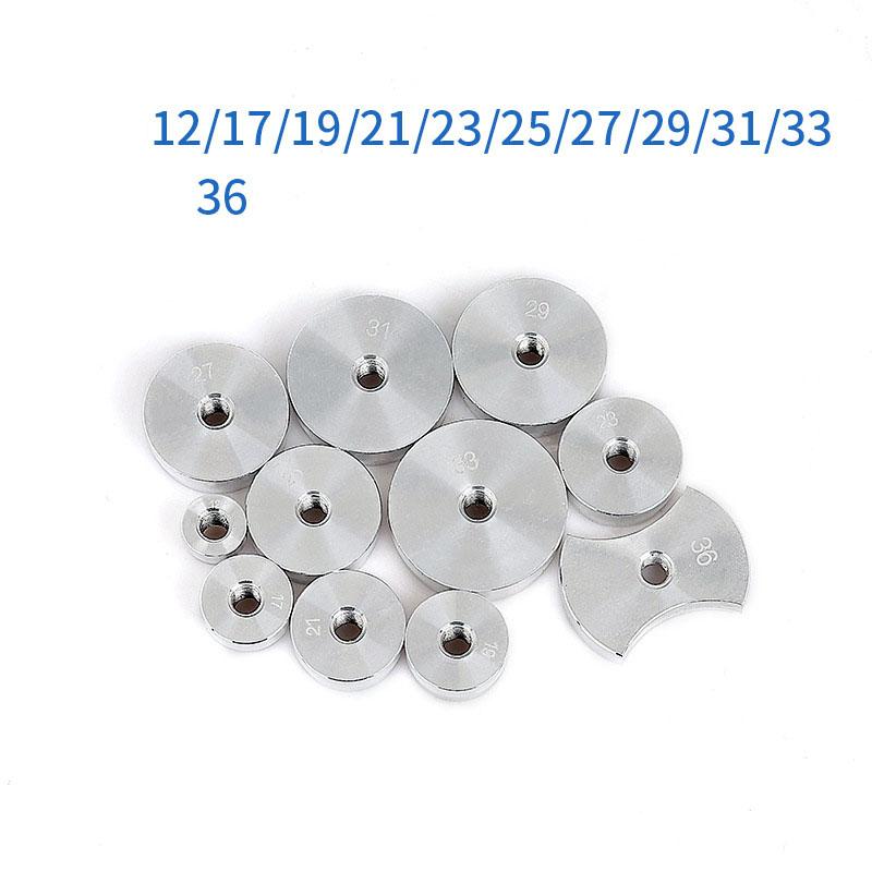 25pcs Watch Capping Machine Dies Back Cover Press Tool Presser Closer Aluminum Mold Accessories Watch Repair Tool for Watchmaker