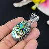 Abalone Shell Gemstone Handmade 925 Sterling Silver Jewelry Pendant 2.48" KG-121