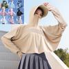 LCsanyp Summer Ice Silk Long Sleeve Sun Protection Shawl with Extended Hood