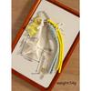 Internet celebrity personalized starfish key fringed balloon dog versatile pendant keychain woven rope bag pendant gift