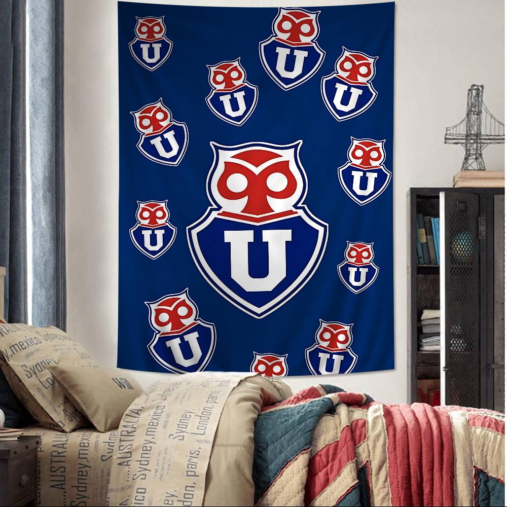 Chile UUniversity Logo Colorful Tapestry Wall Hanging Hanging Tarot Hippie Wall Rugs Dorm Wall Art Decor