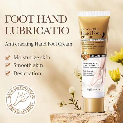 Shea Anti-Riss-Hand-Fuß-Creme, Reparaturcreme für rissige Haut, Trockenheit, Fersenrisse, Peeling, Reparatur-Fußmaske, Handerweichung, Feuchtigkeitslotion