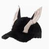 Curved Brim Dog Ear Baseball Cap Soft Fluffy Ear Cap Kawaii Faux Fur Hat  For Women