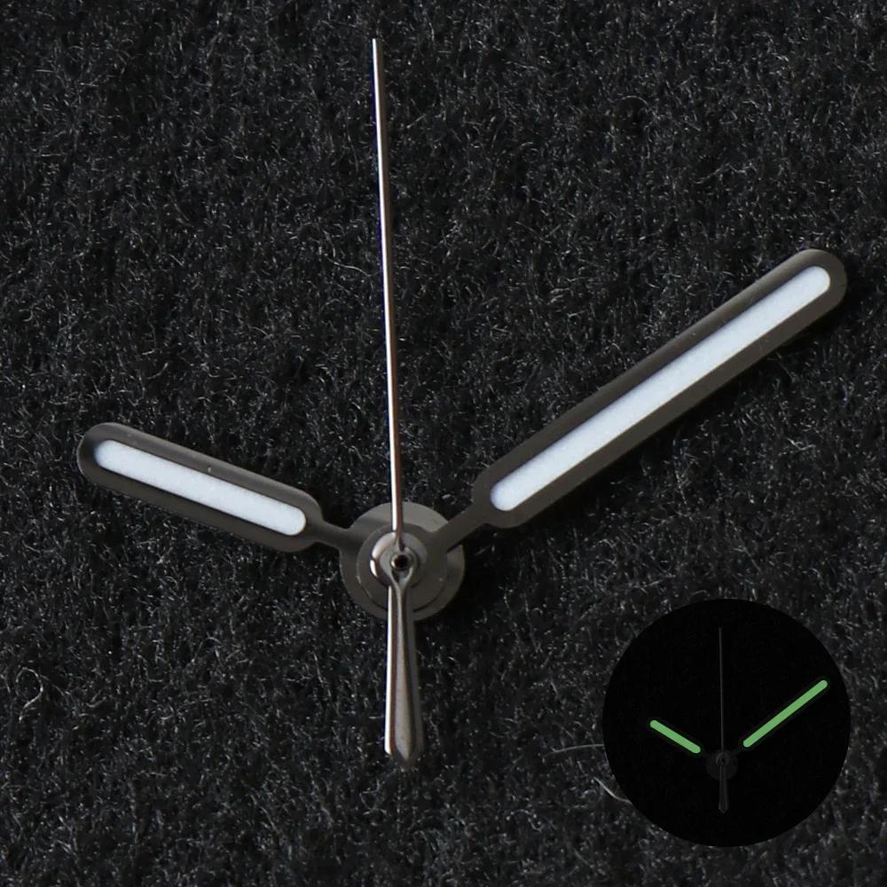 8.5*12.5*12.5mm NH35 Watch Hand for Nautilus NH35 NH36 Movement Watch Needle Hands Green Lume Silver Vintage Accessories