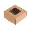 10Pcs Gift Box Packaging Clear Window Box Cardboard Kraft Paper Candies And Sweets Decorative Packing Wedding Favors Organizer