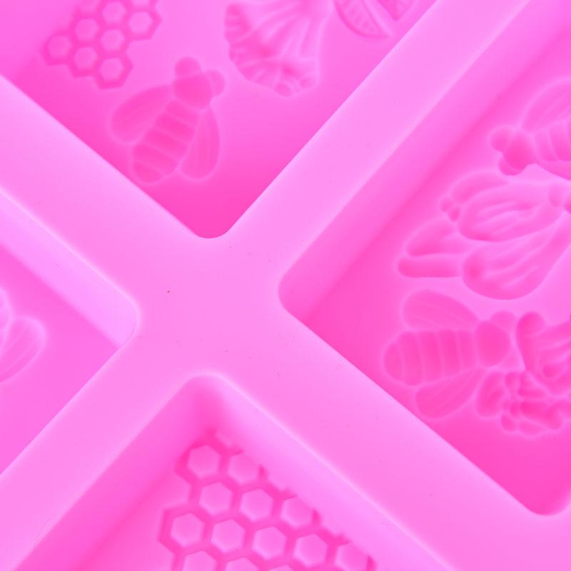 1 molde de silicona para jabón de abeja, hecho a mano, 3D