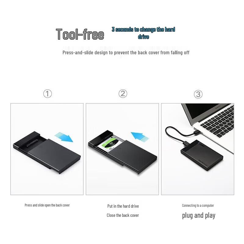 Ugreen US221 2.5-inch USB 3.0 SATA SSD/HDD Enclosure
