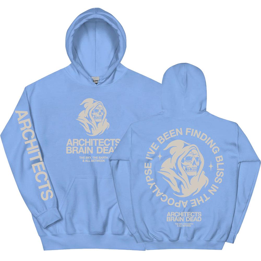 BRAIN DEAD REAPER HOODIE Architects THE SKY THE EARTH & ALL BETWEEN Sweatshirt Herbstmode Herren Pullover Kapuzen-Fleece-Tops