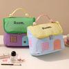 Cute Waterproof Large Capacity Makeup Bag Handheld Portable Toiletry Organizer for Cosmetics Miscellaneous Items Daily Use