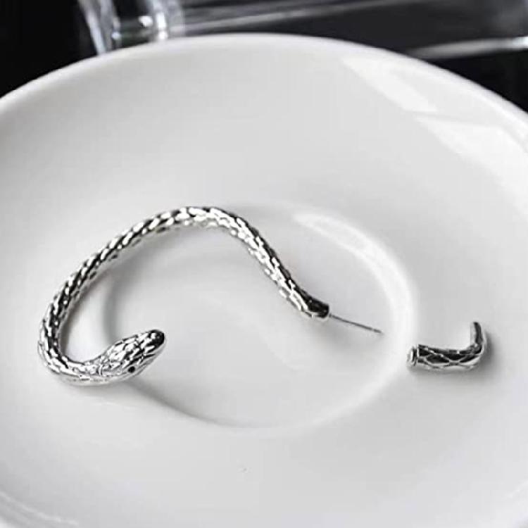 Women's Snake Stud Earrings Gold Silver Snake Ear Cuff Pierced Snake Earrings