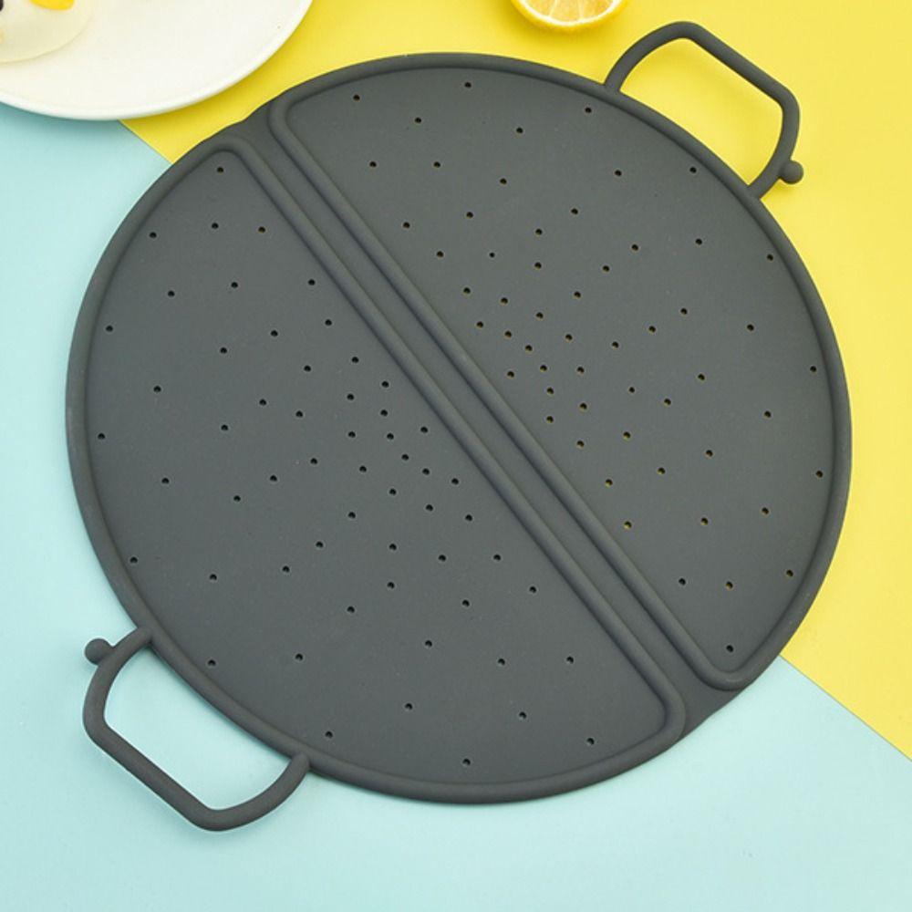 Silicone Steaming Rack Heat Resistant Drain Rack Multifunctional Foldable Steamer Basket  Wok