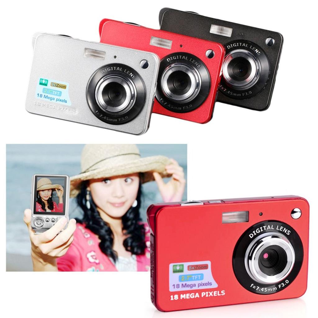 8X Digital Zoom Red 21MP 720P Waterproof Digital Camera Kids Camera 2.7HD Screen Anti-Shake Face Detection Camcorder with Camera Bag and Battery 8X Digital Zoom Red 21MP 720P Waterproof Digital Camera Kids Camera 2.7HD Screen Anti-Shake Face Detection Camcorder with Camera Bag and Battery