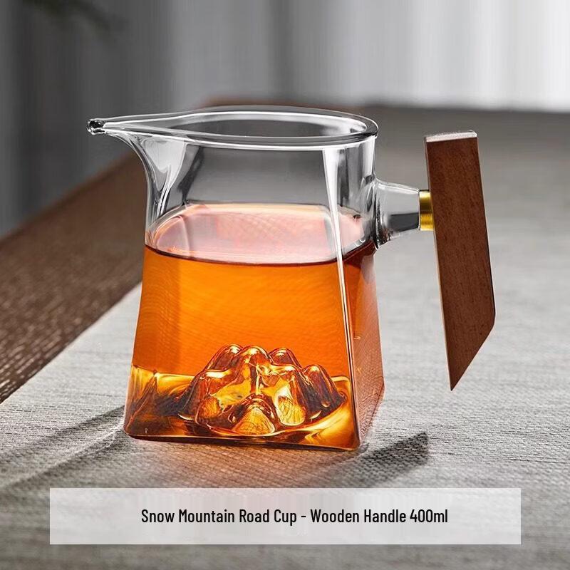 Premium Glass Gongdao Cup with Integrated Strainer