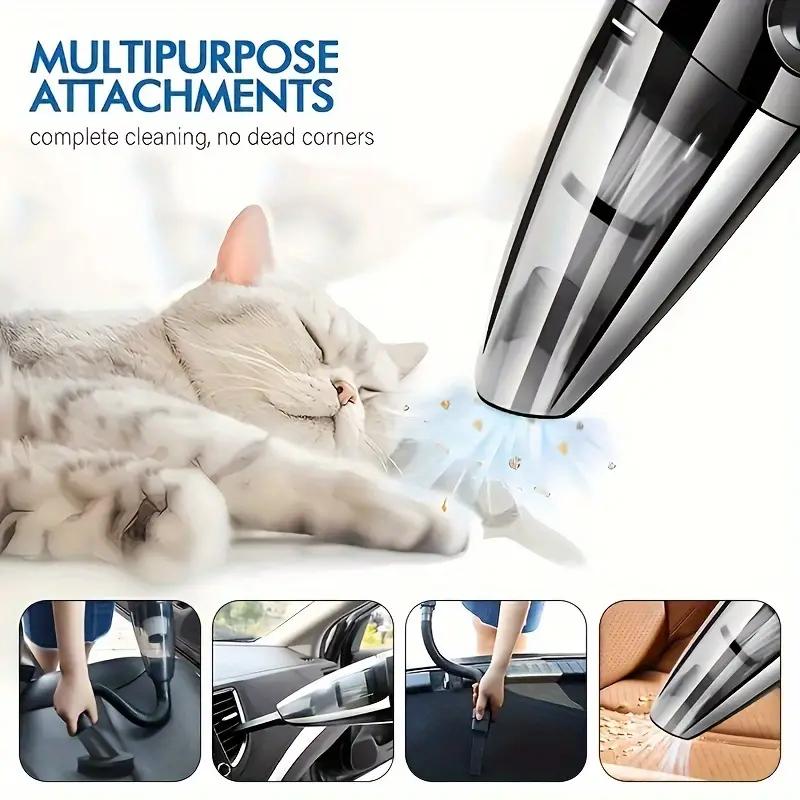 Powerful Portable Cordless Vacuum Cleaner Large Capacity, Aluminum Blade Suction Port, Upgraded Large Battery Suitable For Home And Car Cleaning