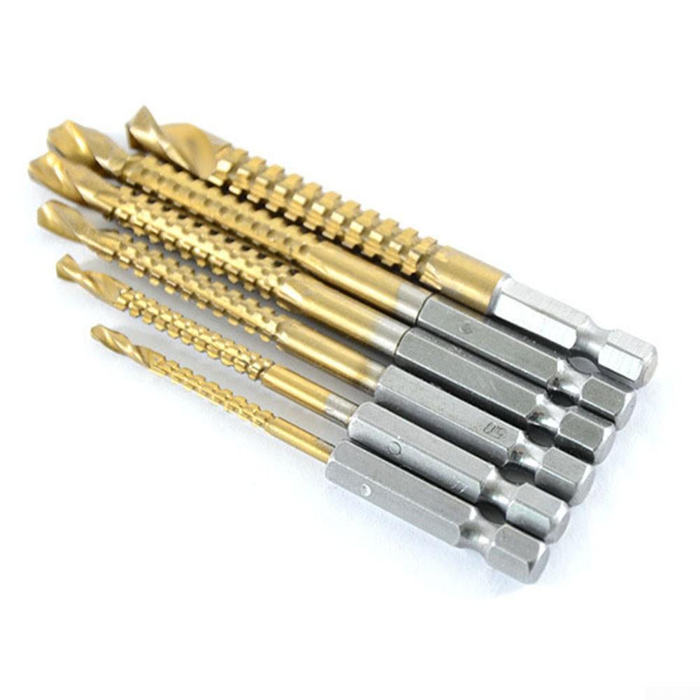 Ground Spiral Groove Drill Bits Set Portable Plastic Box