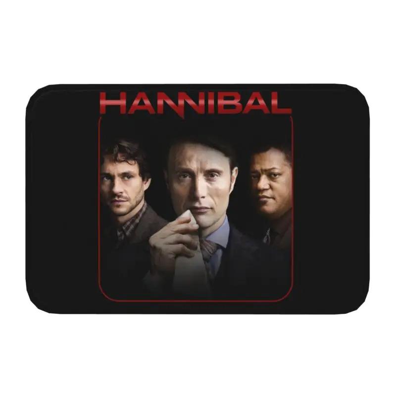 Mads Mikkelsen Floor Door Kitchen Bath Mats Anti-Slip Indoor Hannibal Lecter TV Show Doormat Room Entrance Rug Carpet Footpad