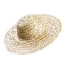 Yousheng Adjustable Cat Sun Hat Decorative Pet Accessory with Tie Retro Farmer Style Straw Hat for Cats And