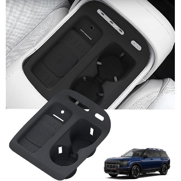 Wireless Charging Protective Mat for Toyota RAV4 2026, Center Console Interior Accessories Silicone Anti-Slip Wireless Charger Cover Pad for 2026 RAV