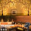 1pc Solar Powered Tree Branch Vine Light 8 Modes DIY Willow Tree Decorative Light Indoor Outdoor Halloween Christmas Decor