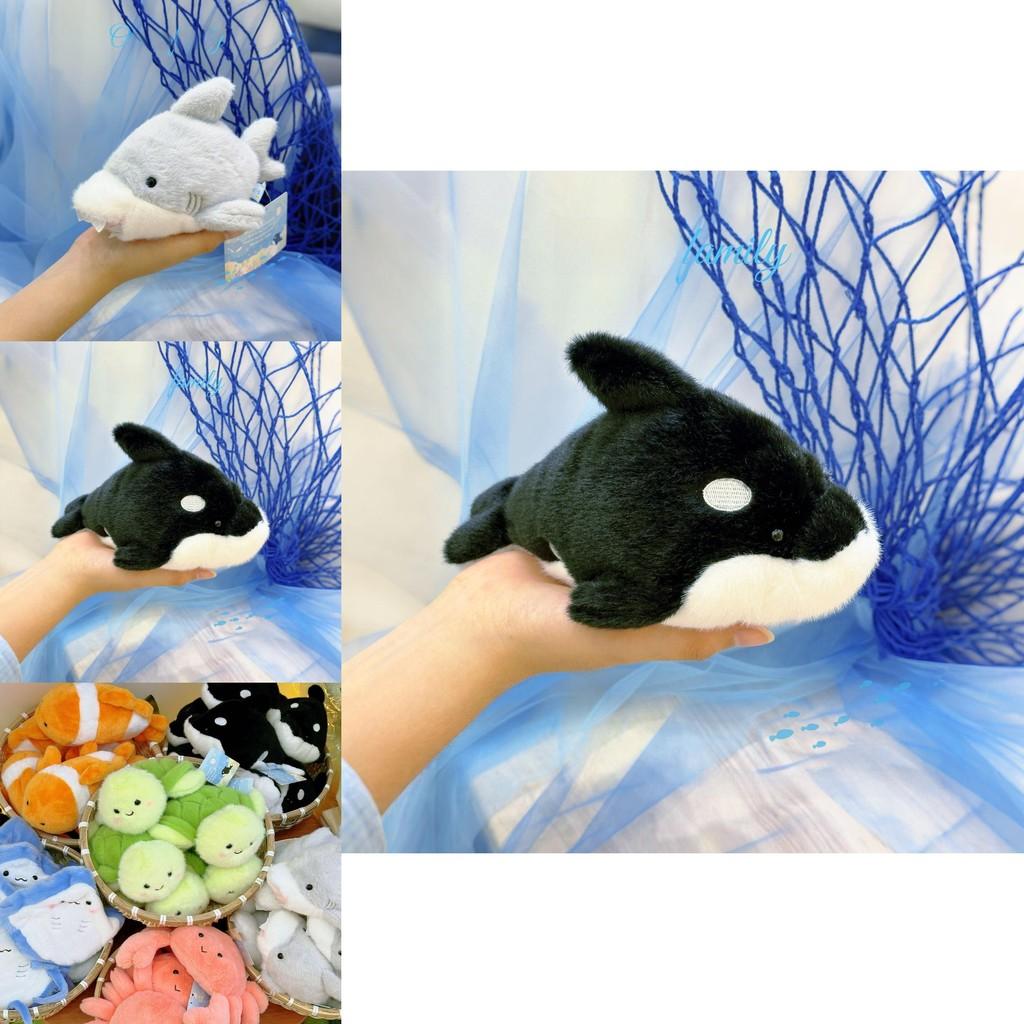 Shark Turtle Crab Ocean Family Plush Keychain With Soft Material For Gift And Decoration